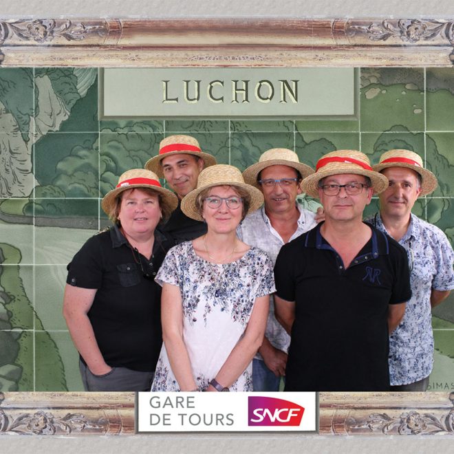 Animation photo Gare SNCF fond incrustation
