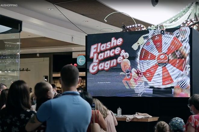 centre commercial animation roue des cadeaux